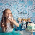 Frozen themed Smash Cake for Six Year Old Girl